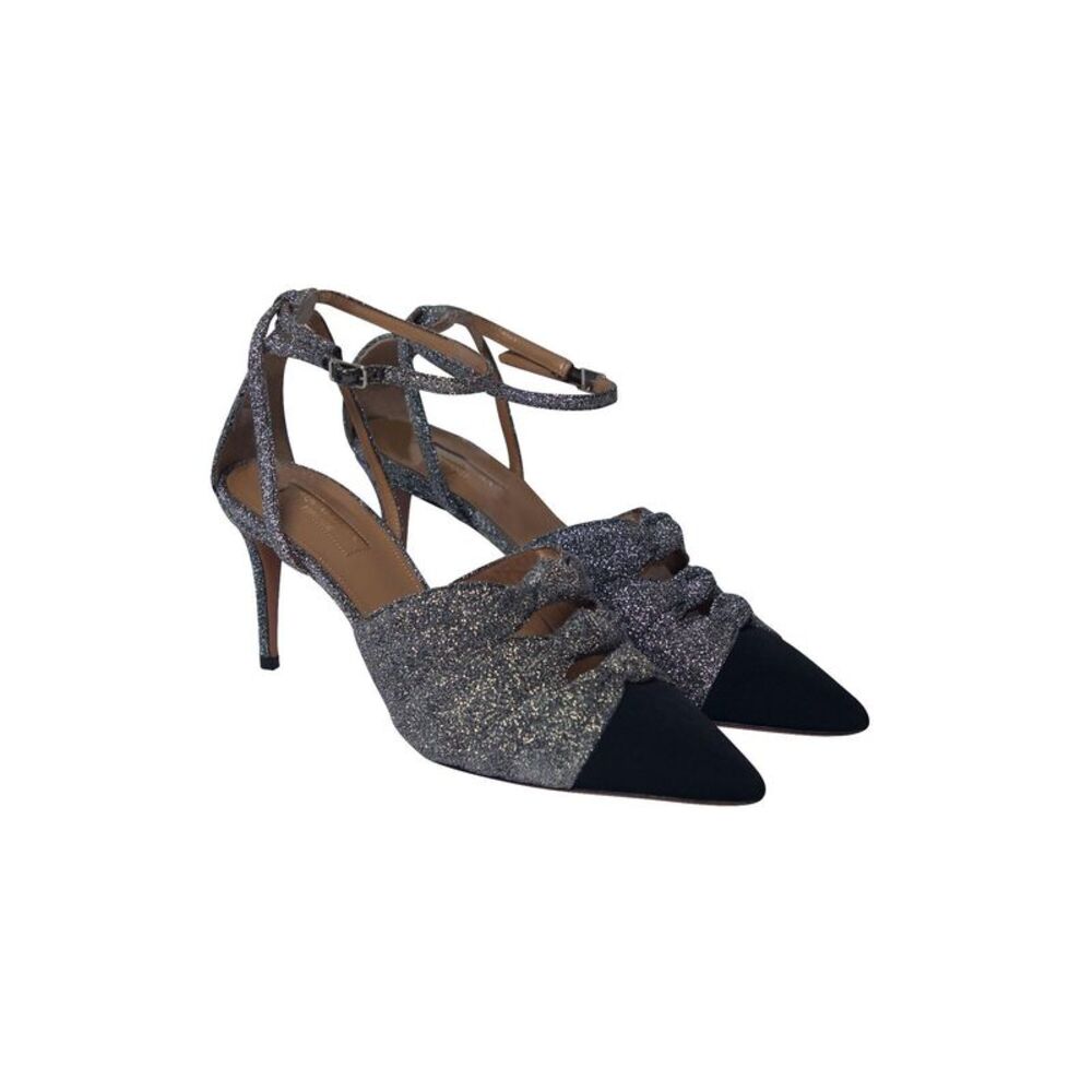 Aquazzura  Mondaine Knot Details Heels in Multicolor Glitter - Picture 3 of 6